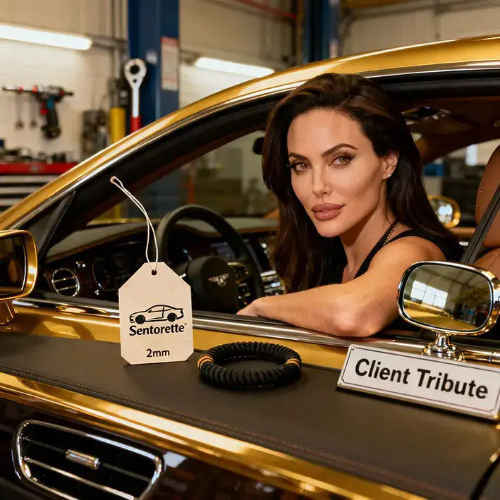 Service atelier avec check-up et désodorisant voiture personnalisé – expérience technique et sensorielle pour le client﻿﻿