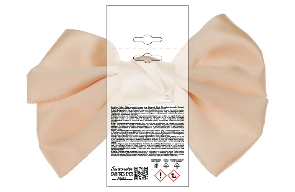 Șablon personalizat pentru ambalaj odorizant auto, aromă:﻿KHLOE-K